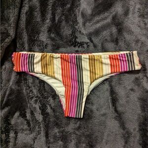 Billabong Multicolor Striped Bikini Bottom